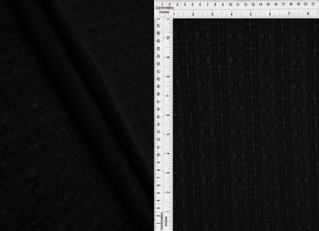 Geometric Stripe Lace Fabric