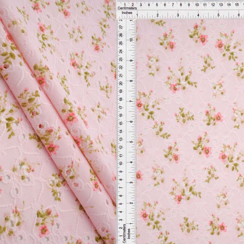 Floral Jacquard Knit Pink