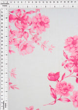 1 Yard Mesh Flower Digital Print Fabric, 56/58? Wide Polyester Spandex Blend