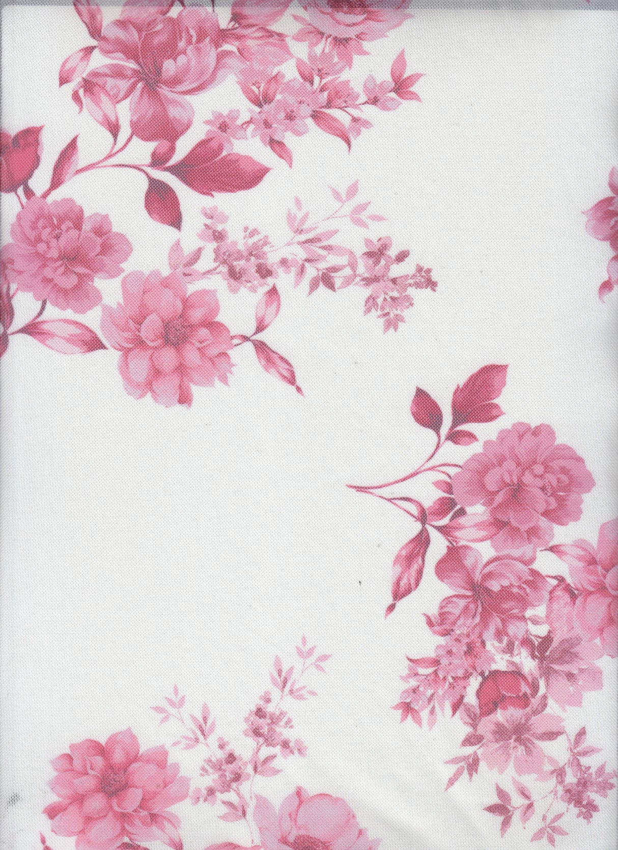 Floral Digital Print Stretch Mesh Fabric
