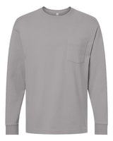 American Apparel Unisex Super Heavyweight Long Sleeve Pocket Tee