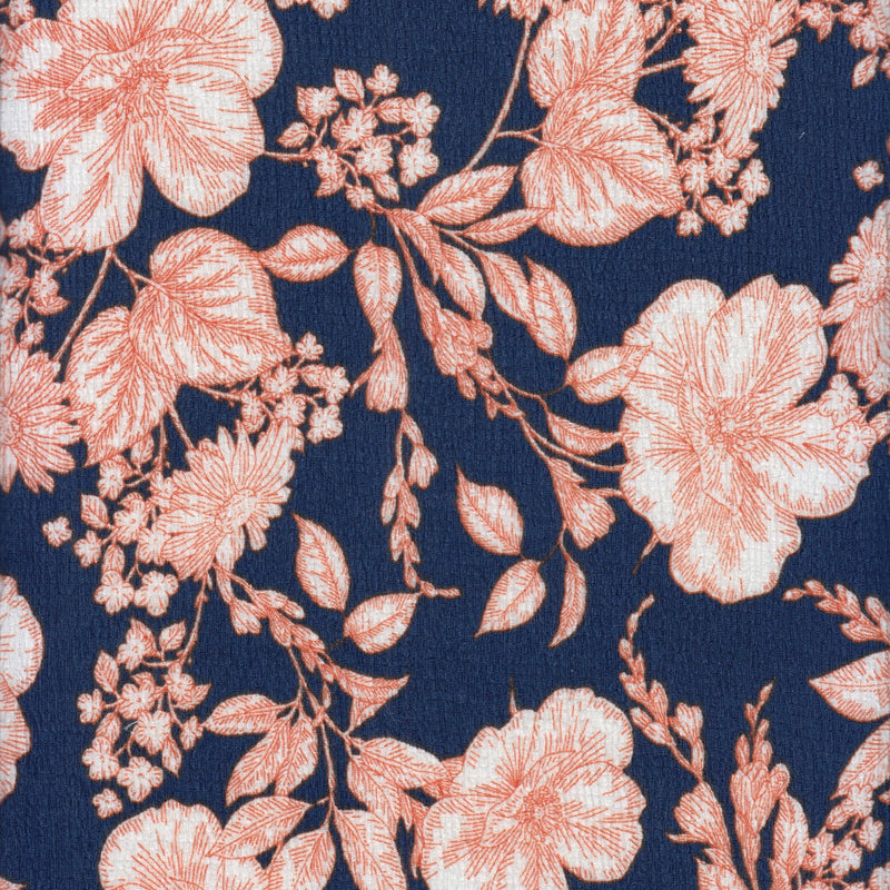 Floral Ripple Jersey Print Fabric