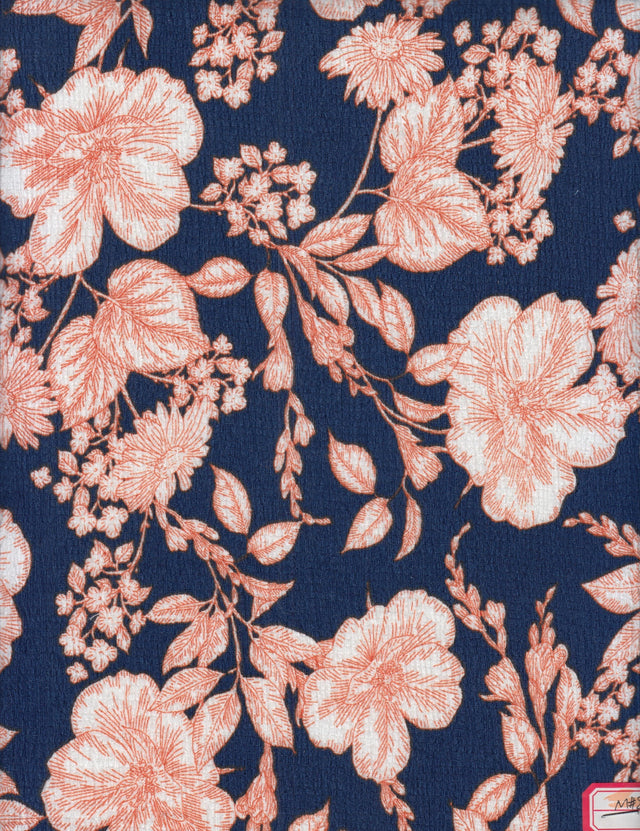Floral Ripple Jersey Print Fabric