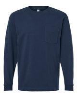 American Apparel Unisex Super Heavyweight Long Sleeve Pocket Tee