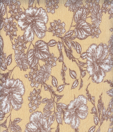 Floral Ripple Jersey Print Fabric