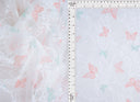 1 Yard Digital Butterfly Lace Print Fabric 92 Poly 8 Span Soft Stretch Material 56/58 Inches Wide