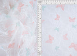 Digital Butterfly Lace Print Fabric 92 Poly 8 Span Soft Stretch Material 56/58 Inches Wide