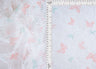 Butterfly Print Lace Fabric Ivory Peach