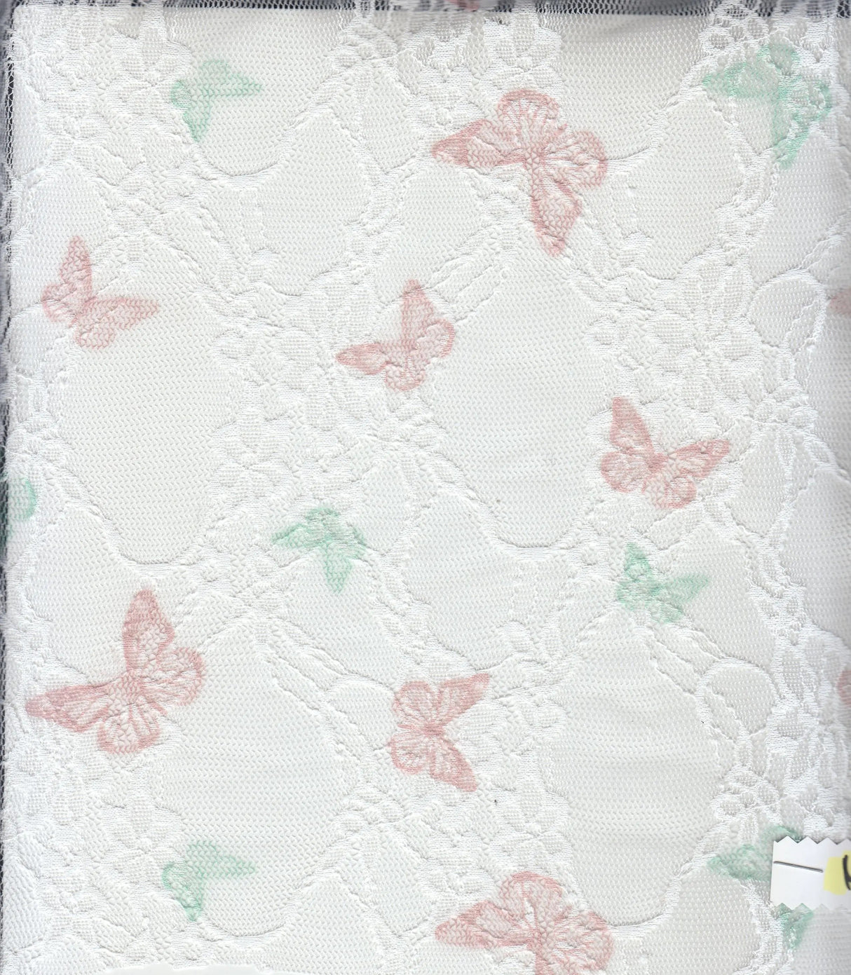 Digital Butterfly Lace Print Fabric 92 Poly 8 Span Soft Stretch Material 56/58 Inches Wide