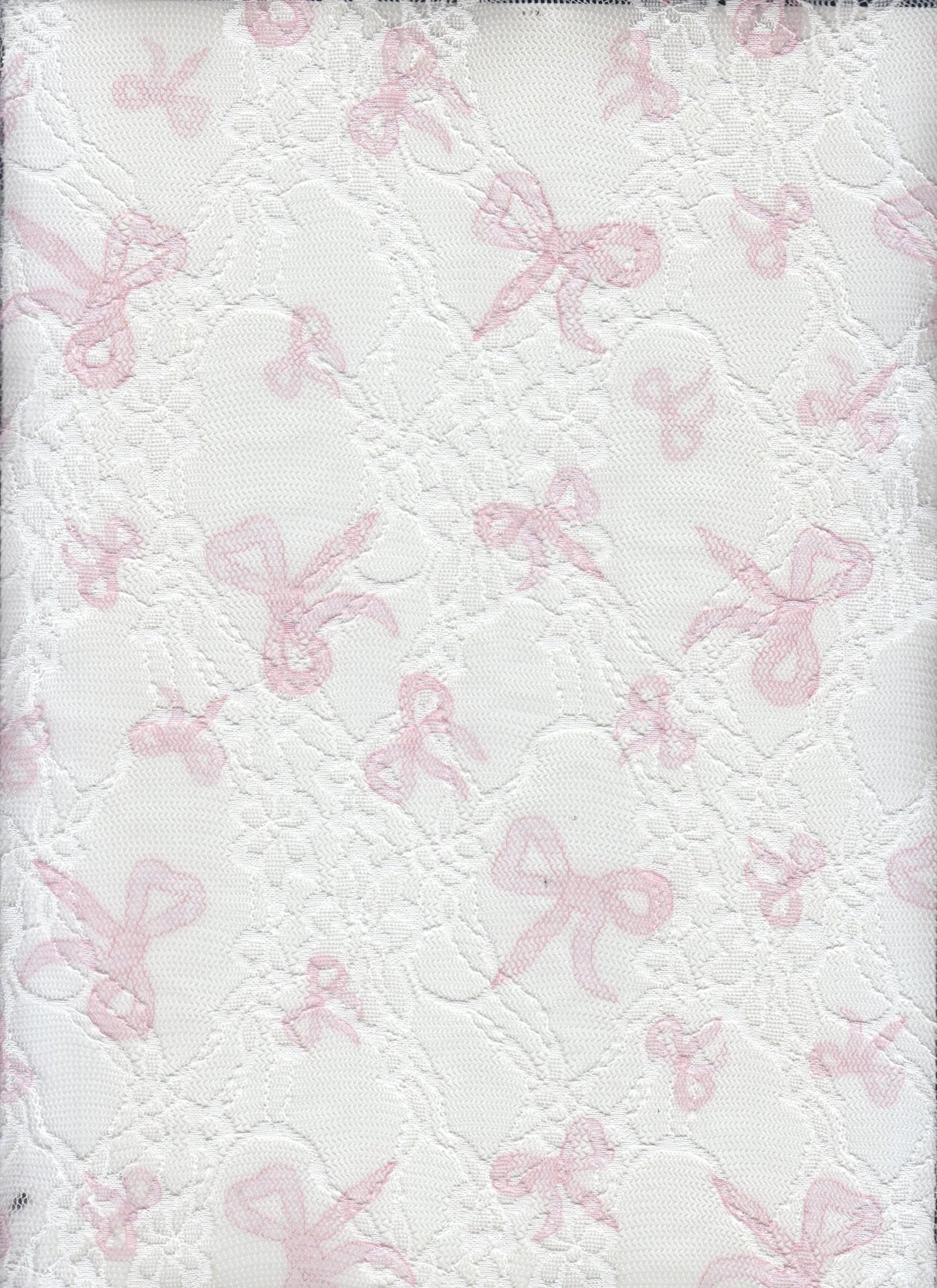 Digital Bow Lace Print Fabric 92 Polyester 8 Spandex Soft Stretch 56/58 Inches Wide