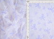Bow Digital Print Lace Fabric Ivory Lavender