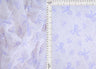 Bow Digital Print Lace Fabric Ivory Lavender