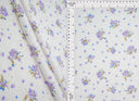DTY Knit Jacquard Eyelet Floral Violet Fabric