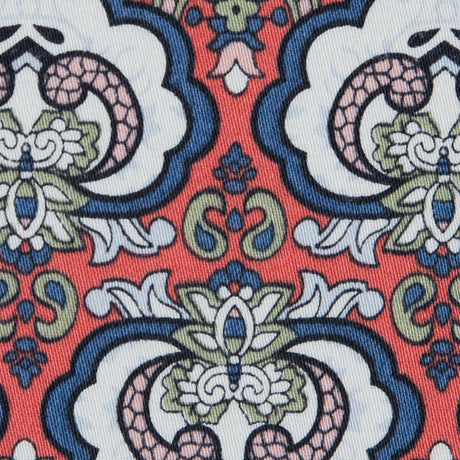 Emberglow/Blue/Green Printed Stretch Cotton Sateen