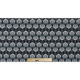 Black/Pink/Gray Printed Stretch Cotton Sateen