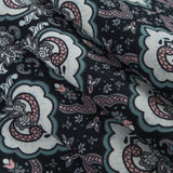 Black/Pink/Gray Printed Stretch Cotton Sateen