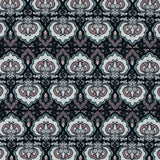 Black/Pink/Gray Printed Stretch Cotton Sateen