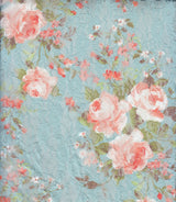 Digital Floral Lace Print Fabric 92 Polyester 8 Spandex Soft Stretch 58/60 Inches Wide