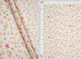4×2 Yummy Rib Ditsy Print Knit 97% Polyester, 3% Spandex, 58/60? Width Soft Stretch Fabric for Apparel & More