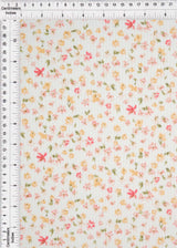 4×2 Yummy Rib Ditsy Print Knit 97% Polyester, 3% Spandex, 58/60? Width Soft Stretch Fabric for Apparel & More