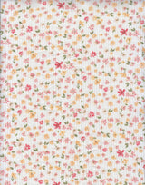 4×2 Yummy Rib Ditsy Print Knit 97% Polyester, 3% Spandex, 58/60? Width Soft Stretch Fabric for Apparel & More
