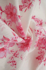 Airflow Floral Print Fabric, Lightweight Viscose Nylon Woven, 57" Wide