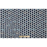 Navy Polka Dotted Floral Printed Stretch Cotton Sateen