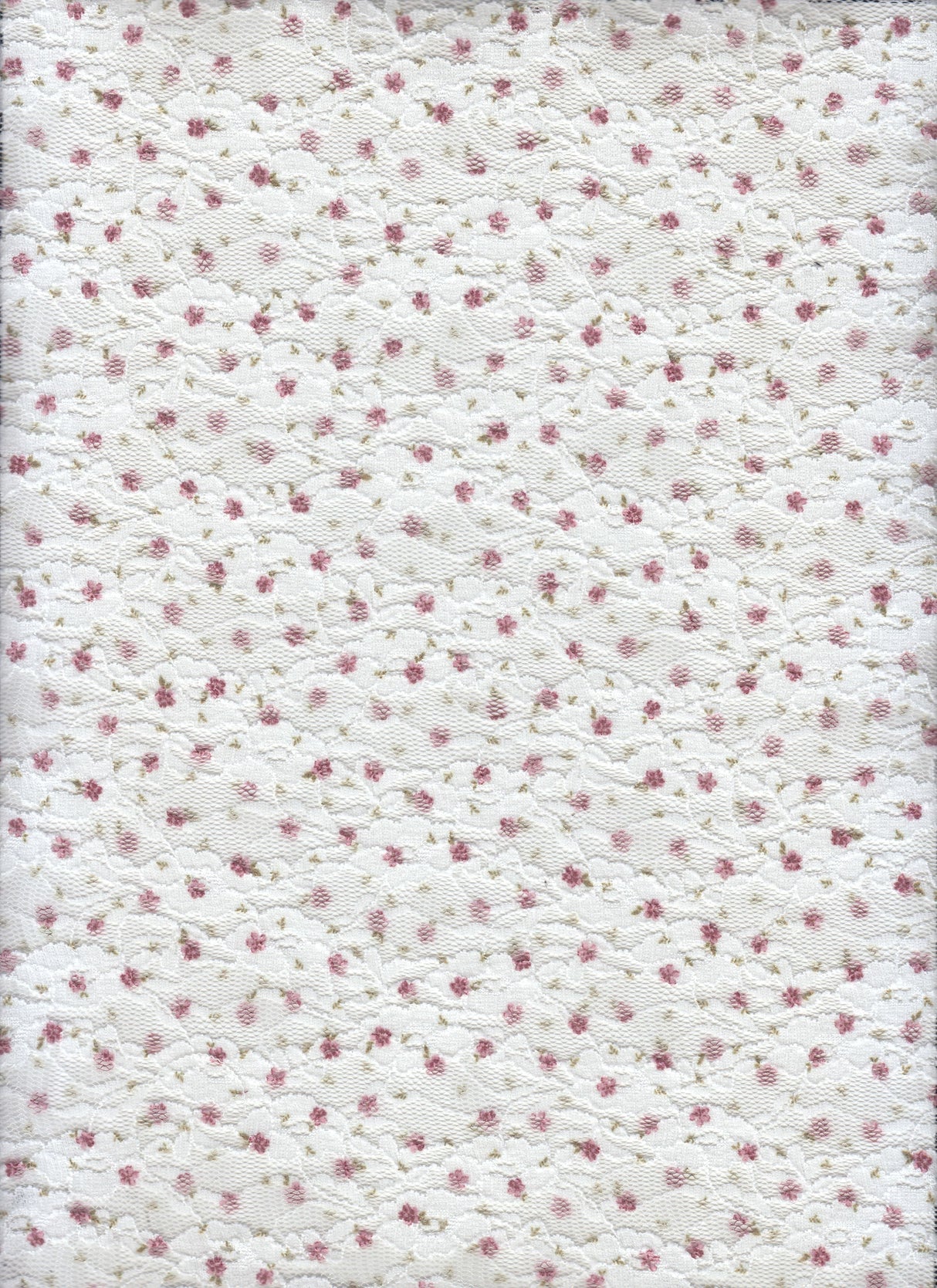 Floral Printed Lace Fabric Daisy Flower
