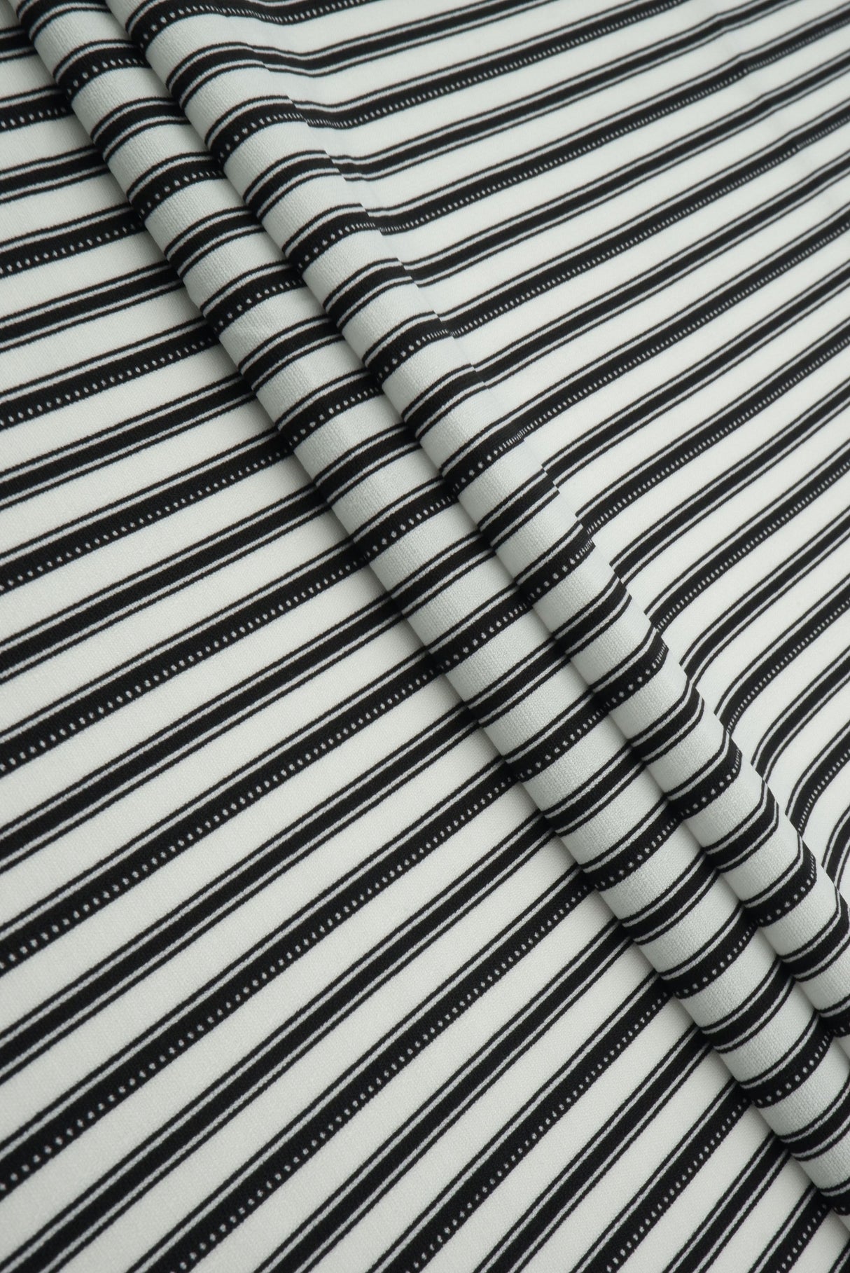 Stripe Linen Look Woven Fabric