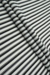 Stripe Linen Look Woven Fabric