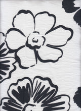 Floral Linen Look Woven Fabric