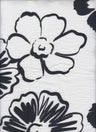 Floral Linen Look Woven Fabric