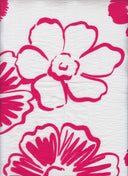 Floral Linen Look Woven Fabric