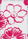 Floral Linen Look Woven Fabric
