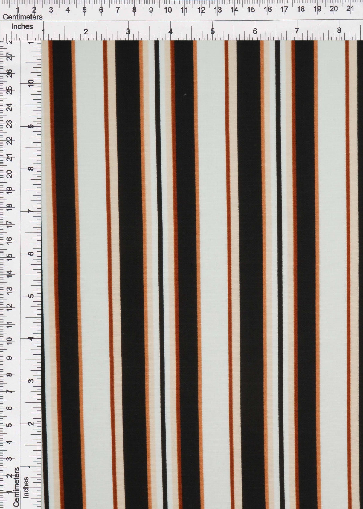 Linen Look Variegated Stripe Woven Fabric