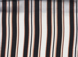 Linen Look Variegated Stripe Woven Fabric