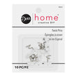 Dritz Home Twist Pins - Clear - 10 PC