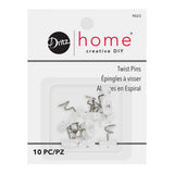 Dritz Home Twist Pins - Clear - 10 PC