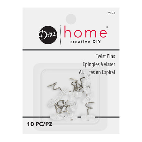 Dritz Home Twist Pins - Clear - 10 PC