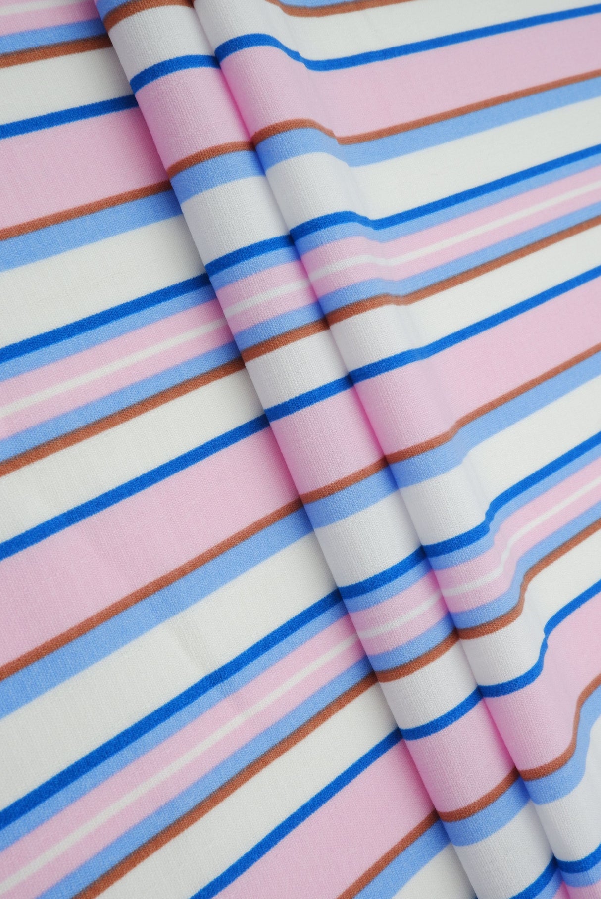 Linen Look Variegated Stripe Woven Fabric