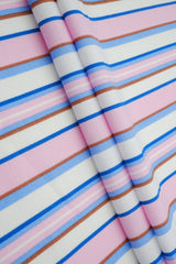Linen Look Variegated Stripe Woven Fabric
