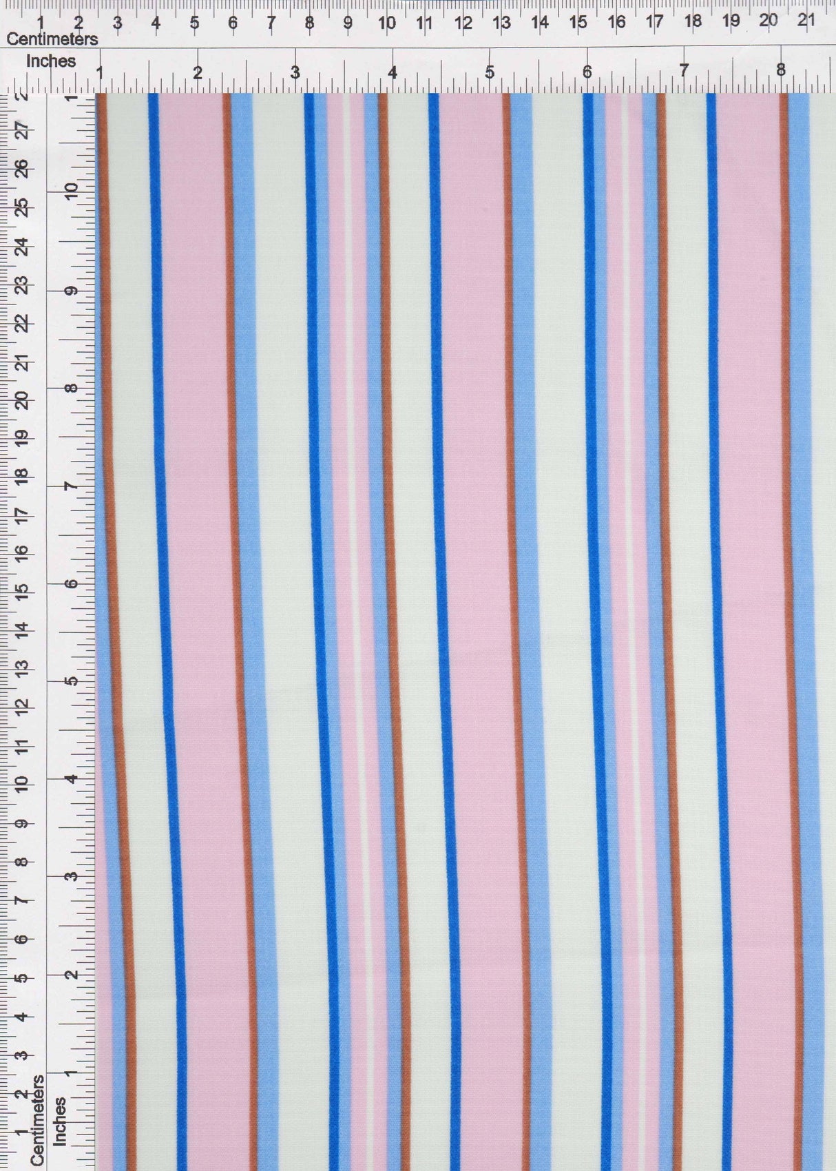 Linen Look Variegated Stripe Woven Fabric