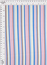 Linen Look Variegated Stripe Woven Fabric