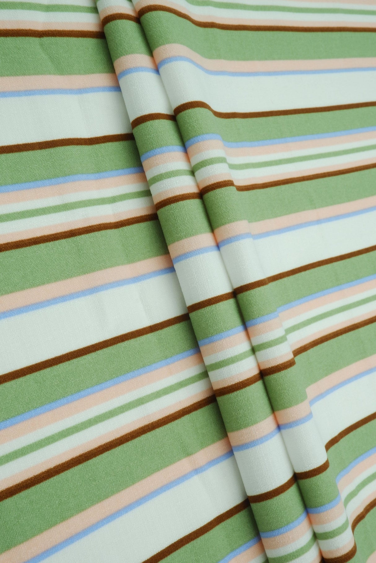 Linen Look Variegated Stripe Woven Fabric