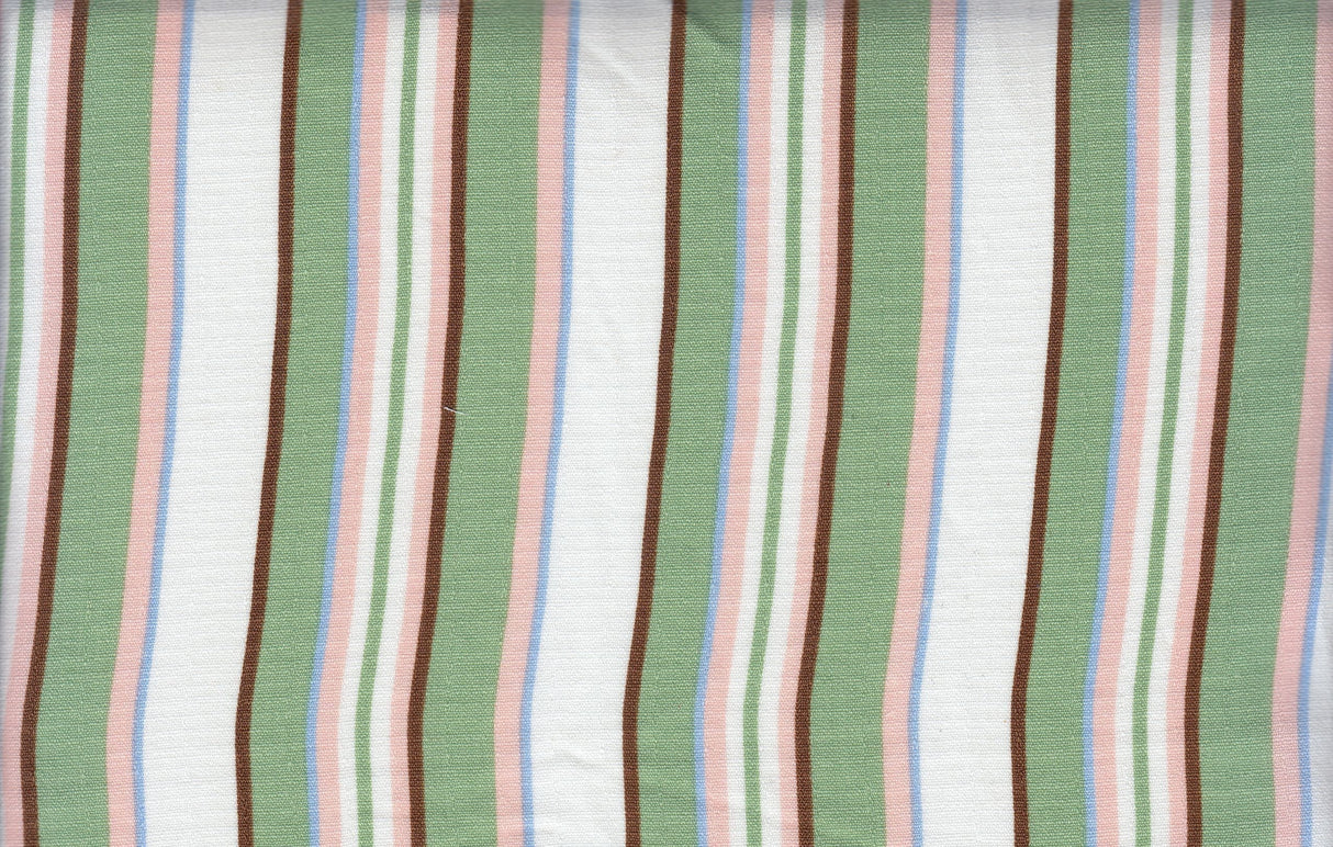 Linen Look Variegated Stripe Woven Fabric
