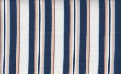 Linen Look Variegated Stripe Woven Fabric