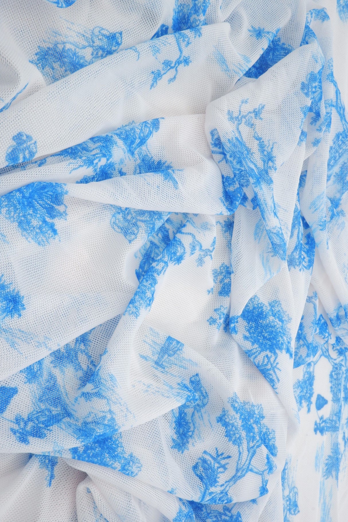 Printed Mesh Digital Toile Fabric