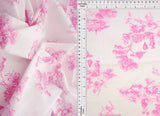 Stretch Poplin Toile Print Fabric Cotton Spandex Woven, 57/58" Wide