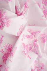 Toile Print Stretch Poplin Fabric