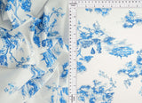 Toile Print Stretch Poplin Fabric